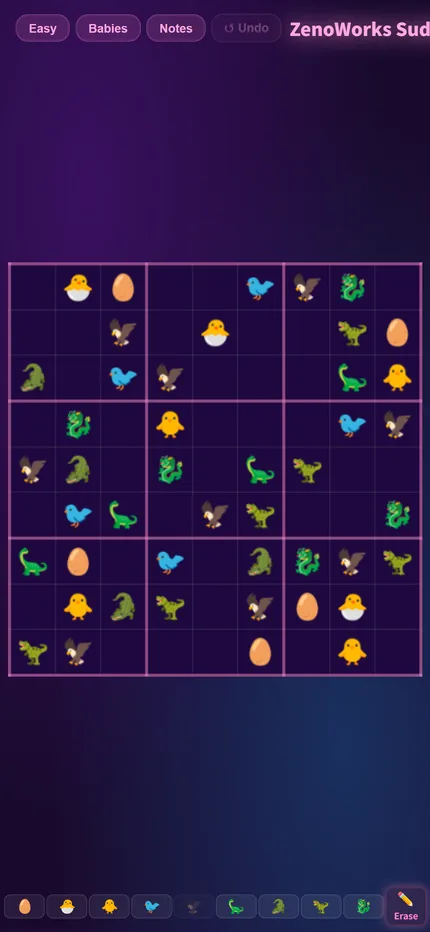ZenoWorks Sudoku｜Selecting a cell
